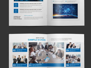 蓝色印象 企业画册与公关活动设计的视觉盛宴